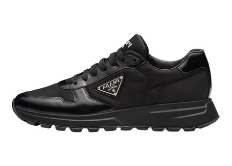 prada prax 01 sneakers black|all black prada sneakers.